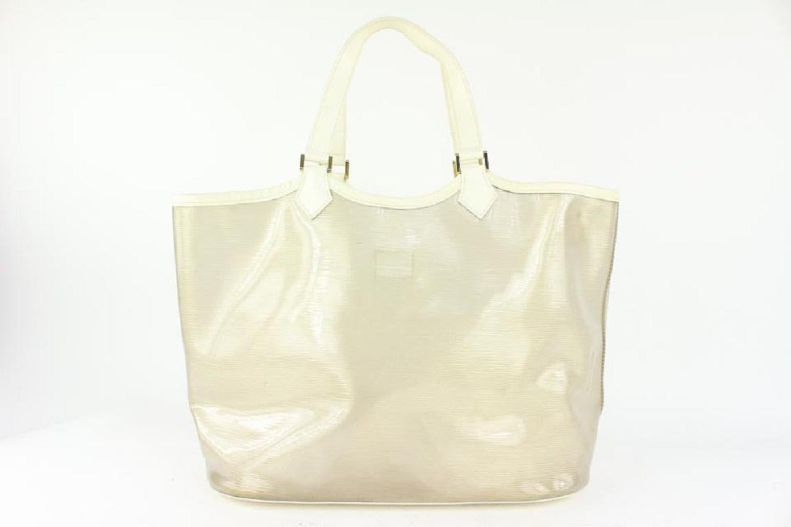 Louis Vuitton Clear White Epi Plage Lagoon Bay Baia Beach Tote Bag 1018lv6 1