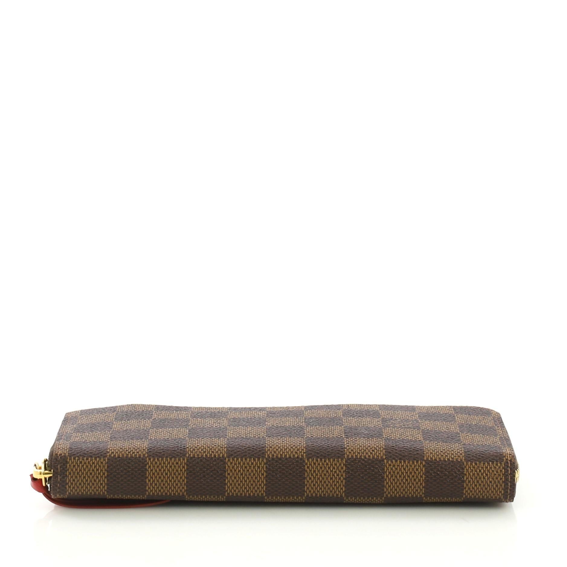 Louis Vuitton Clemence Wallet Damier In Excellent Condition In NY, NY