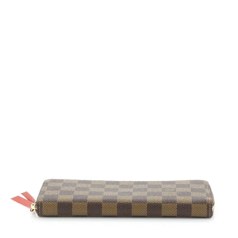 Women's Louis Vuitton Clemence Wallet Damier