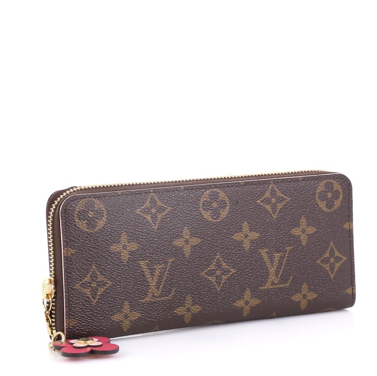 Louis Vuitton Clemence Wallet Limited Edition Bloom Flower Monogram ...