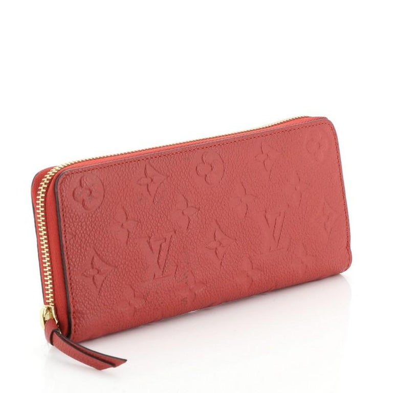 Louis Vuitton Clemence Wallet Monogram Empreinte Leather For Sale at 1stdibs