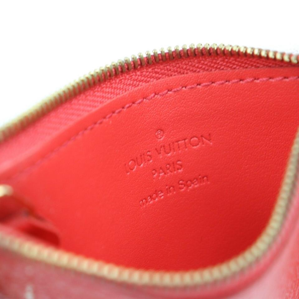 Louis Vuitton Cles Schlüsselanhänger aus rotem Suhali-Leder 859356 im Angebot 5