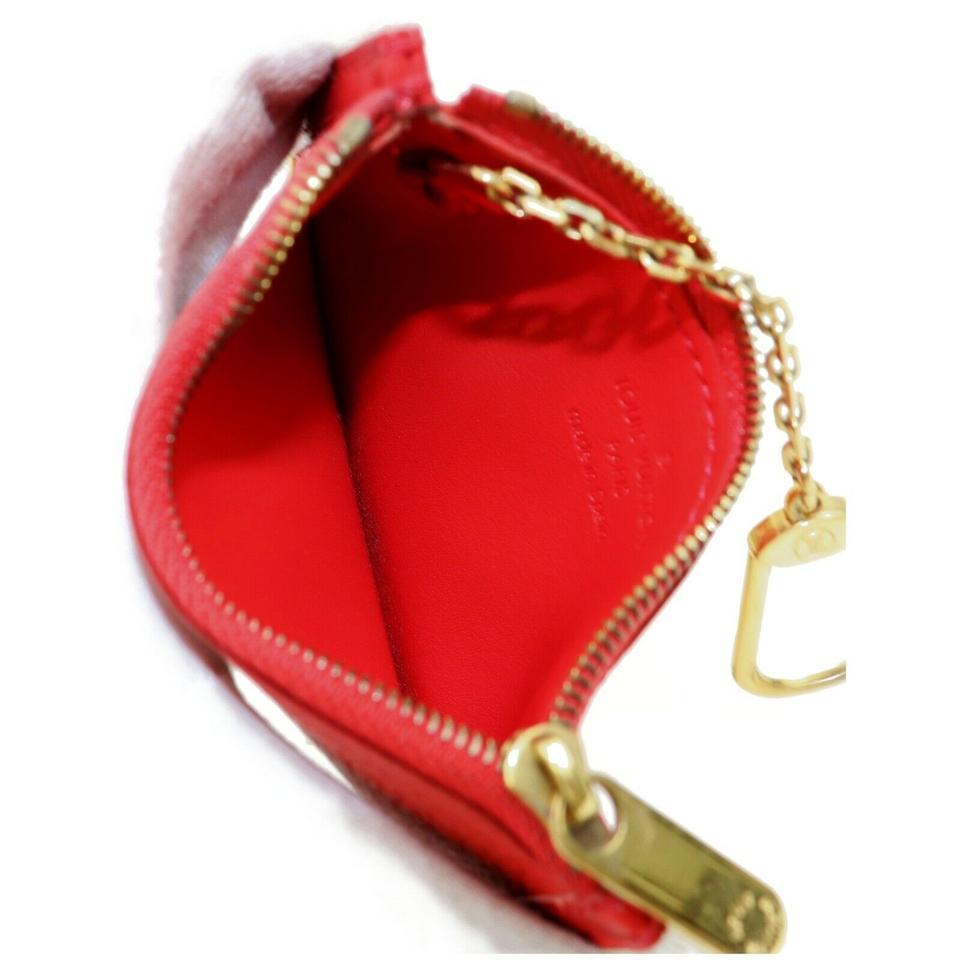 Louis Vuitton Cles Schlüsselanhänger aus rotem Suhali-Leder 859356 im Zustand „Gut“ im Angebot in Dix hills, NY