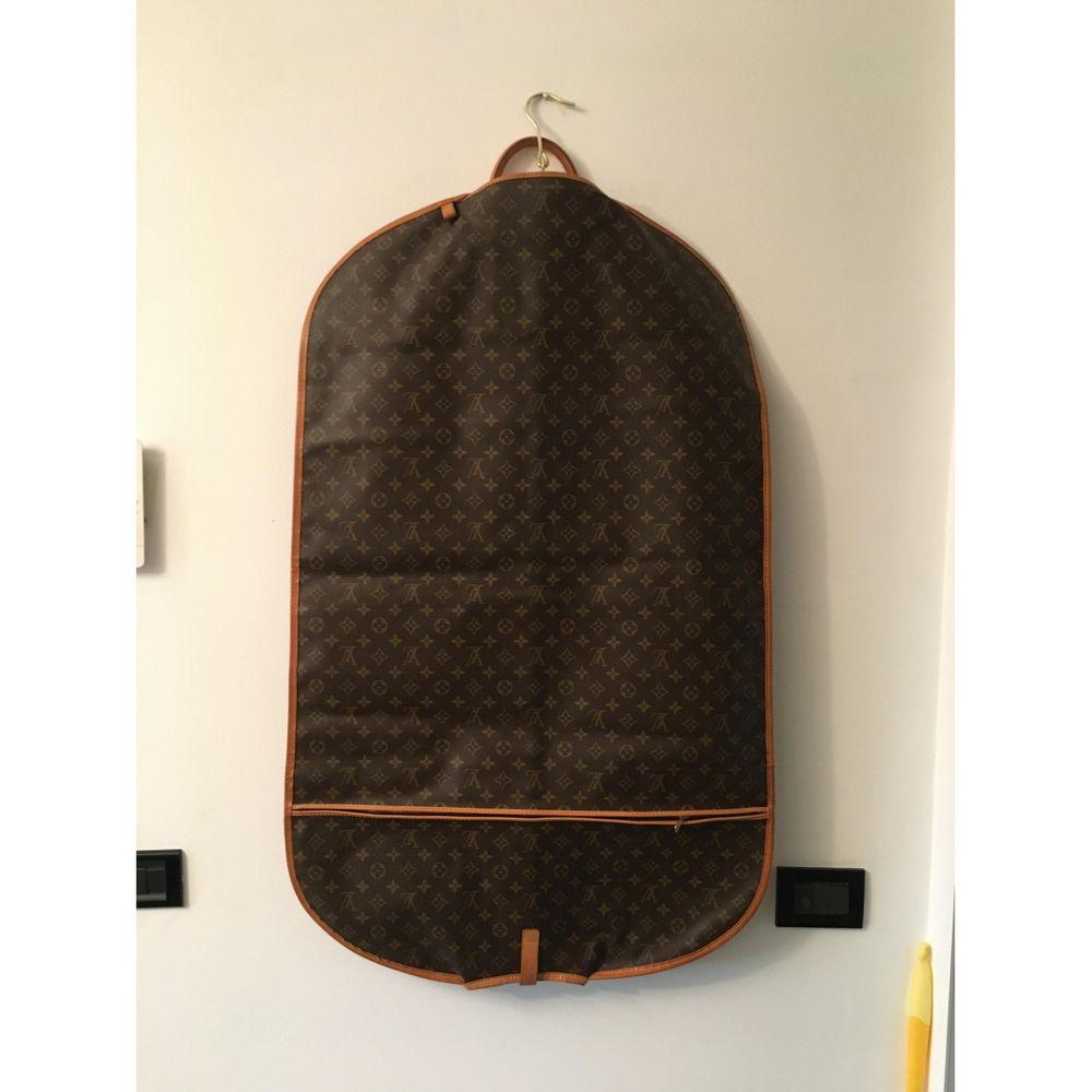Black Louis Vuitton Cloth Travel Bag in Brown