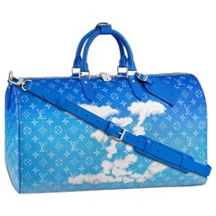 BRAND NEW-Limited edition Louis Vuitton keepall 50 Clouds virgil abloh fw20  at 1stDibs