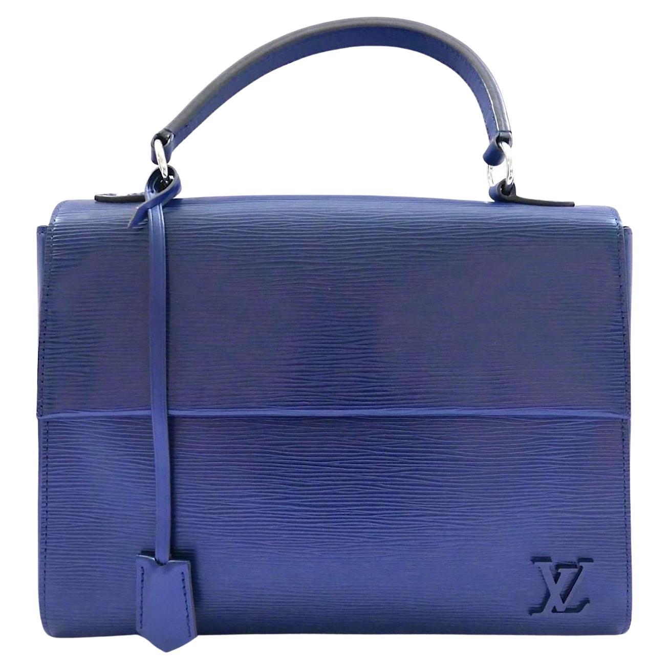 Louis Vuitton Cluny BB Marineblaue Epi Ledertasche im Angebot