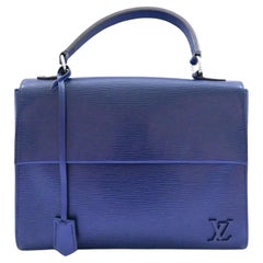 Used Louis Vuitton Cluny BB Navy Epi Leather Bag