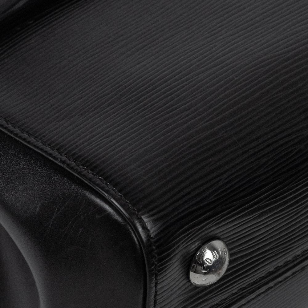 LOUIS VUITTON, Cluny in black épi leather For Sale 10