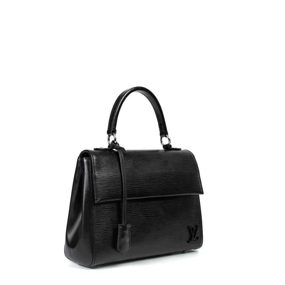 Black LOUIS VUITTON, Cluny in black épi leather For Sale