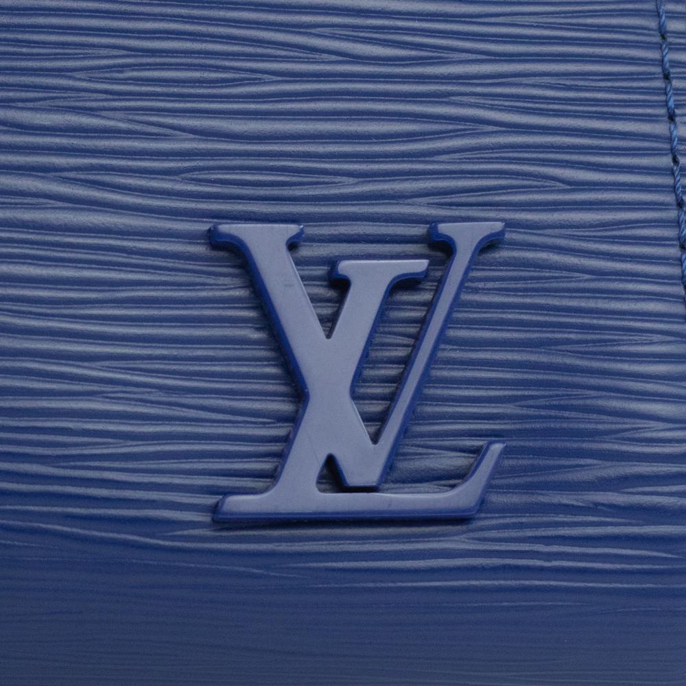 LOUIS VUITTON, Cluny in blue épi leather For Sale 7