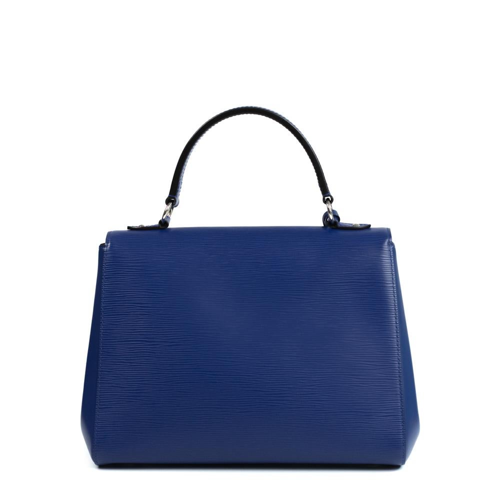 Blue LOUIS VUITTON, Cluny in blue épi leather For Sale