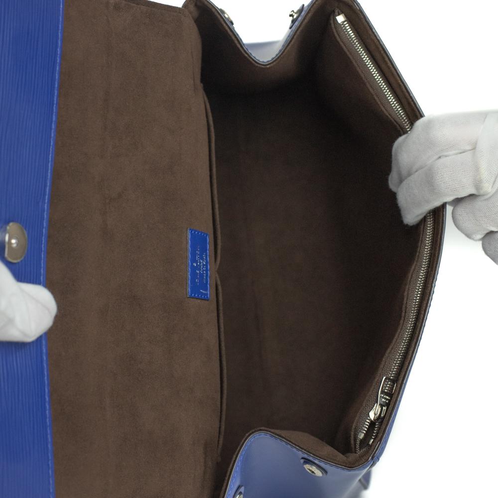 Women's LOUIS VUITTON, Cluny in blue épi leather For Sale