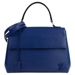 LOUIS VUITTON, Cluny aus blauem Pi-Leder