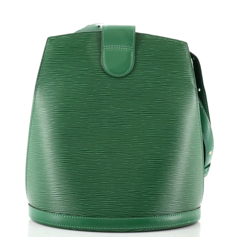 Louis Vuitton Louis Vuitton Cluny Green Epi Leather Shoulder Bag