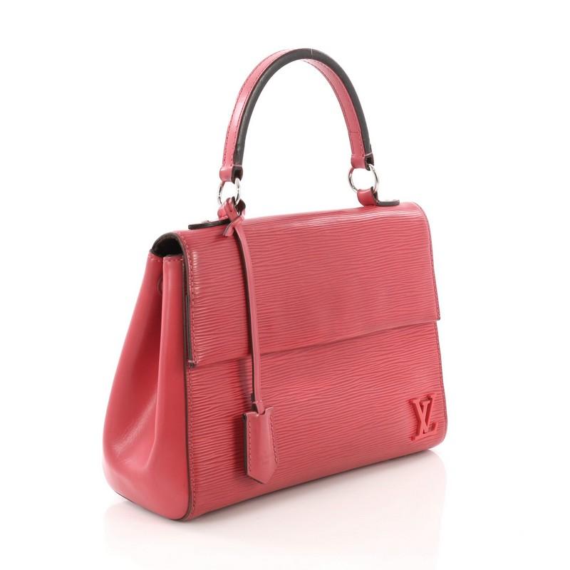 Pink Louis Vuitton Cluny Top Handle Bag Epi Leather BB