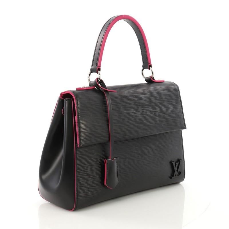 Black Louis Vuitton Cluny Top Handle Bag Epi Leather BB