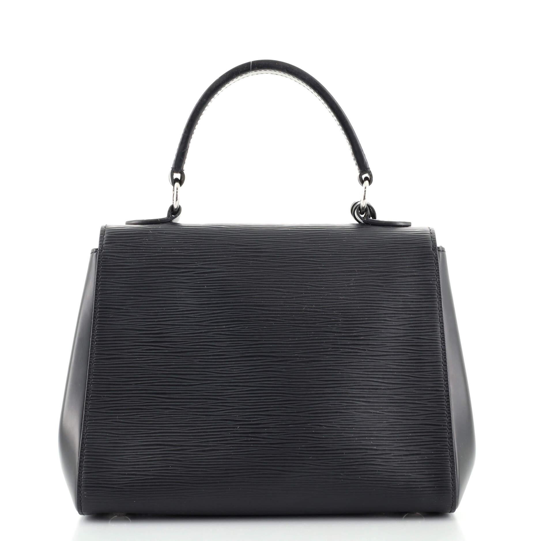 Louis Vuitton Louis Vuitton Cluny Top Handle Bag Epi Leder BB (Schwarz)