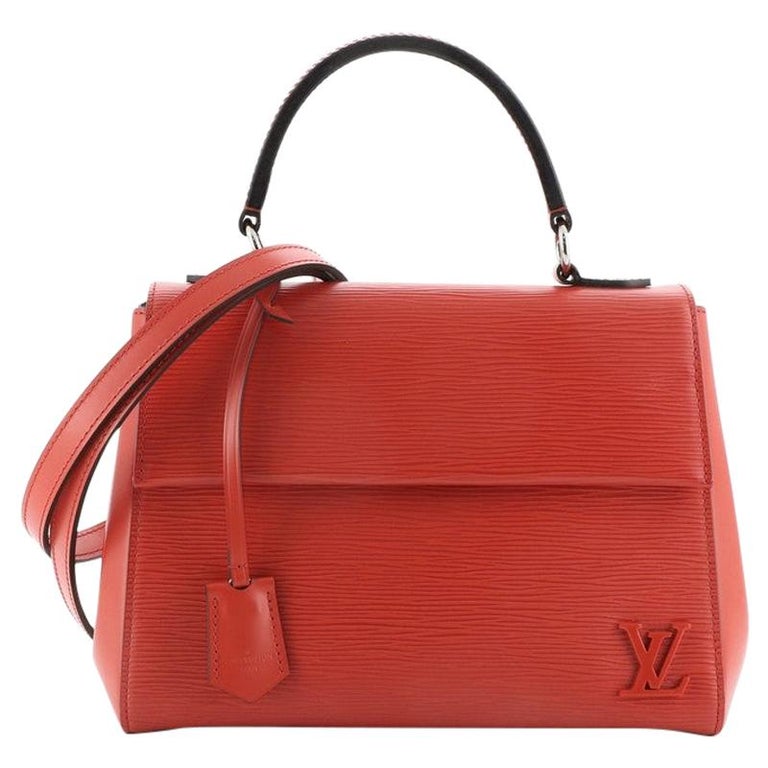 LOUIS VUITTON Red Epi Leather Cluny Bag / B320-22239