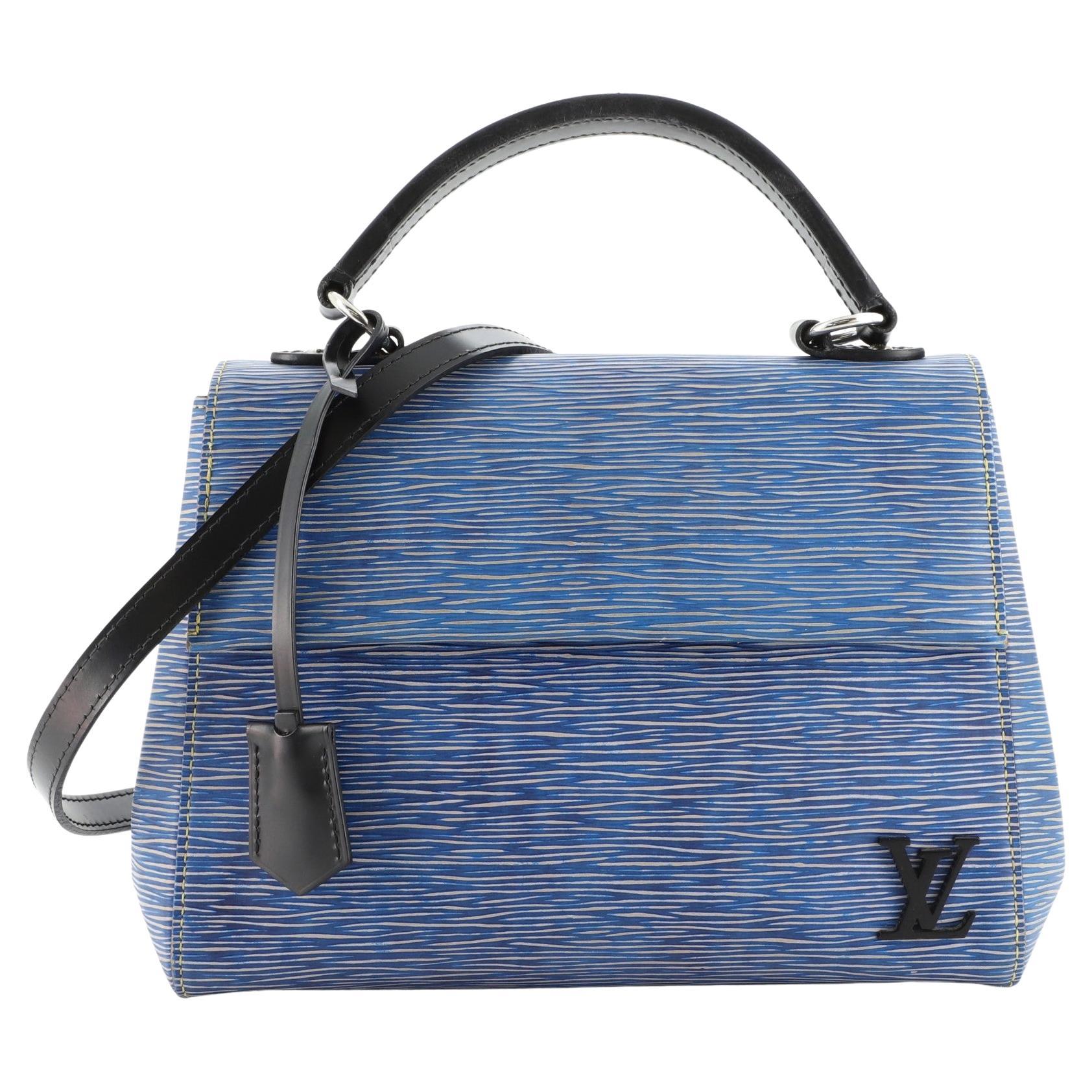 LOUIS VUITTON Shoulder Bag Used Epi Leather Cluny Blue