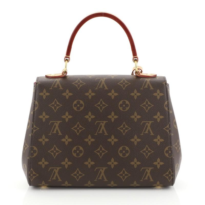 Black Louis Vuitton Cluny Top Handle Bag Monogram Canvas BB