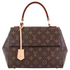 Louis Vuitton - Authenticated Cluny Handbag - Cloth Brown Plain for Women, Very Good Condition