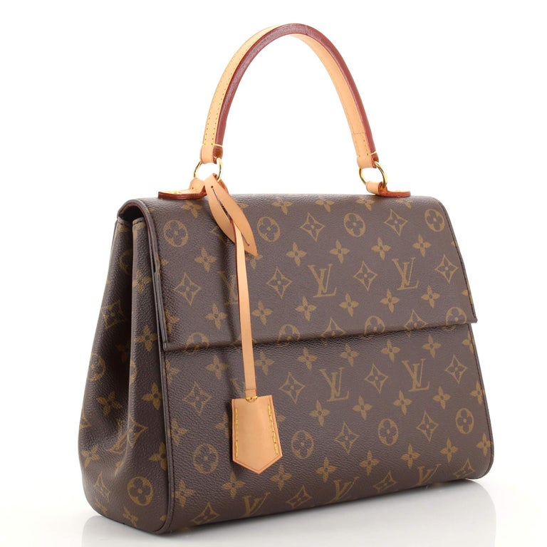 Louis Vuitton Cluny Top Handle Bag Monogram Canvas MM at 1stDibs
