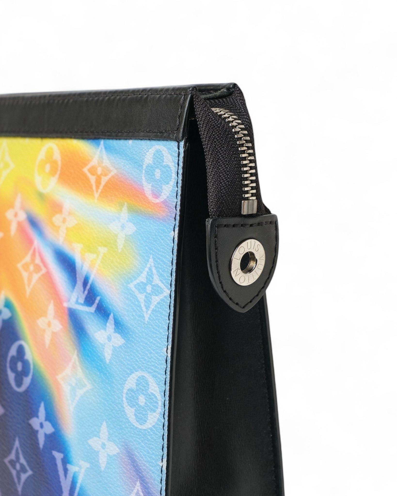 Louis Vuitton Clutch Sonnenuntergang Multicolor im Angebot 3