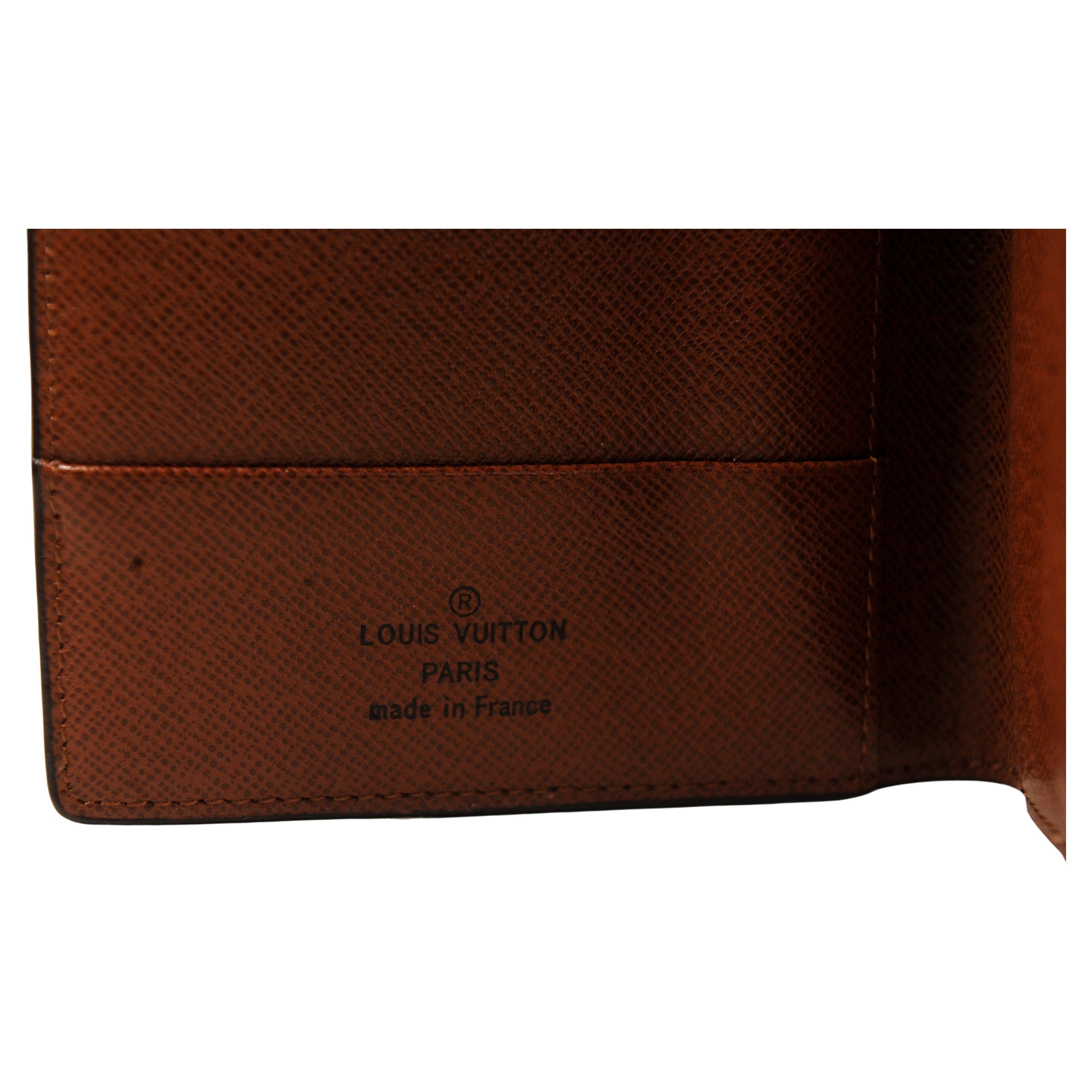 Louis Vuitton Coated Canvas Cowhide Leather Passport Cover France For Sale 1