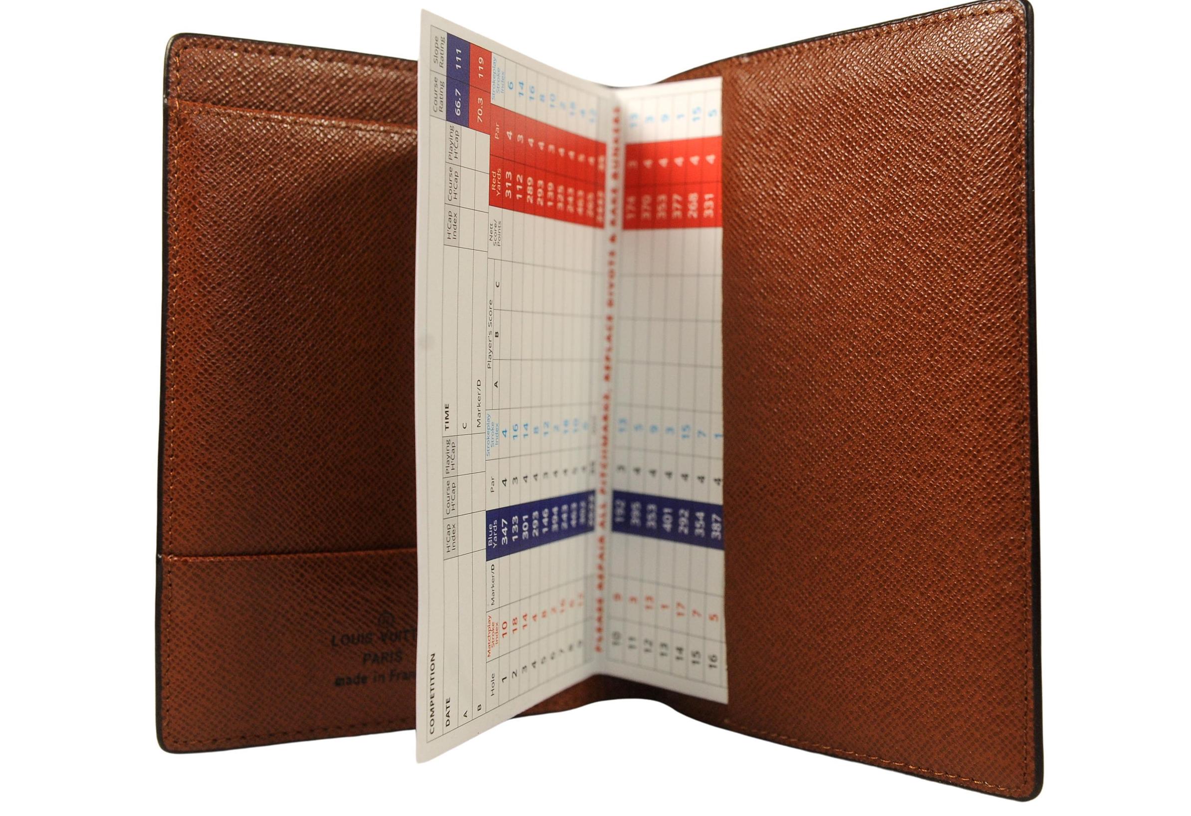 Louis Vuitton Coated Canvas Cowhide Leather Passport Cover France For Sale 2