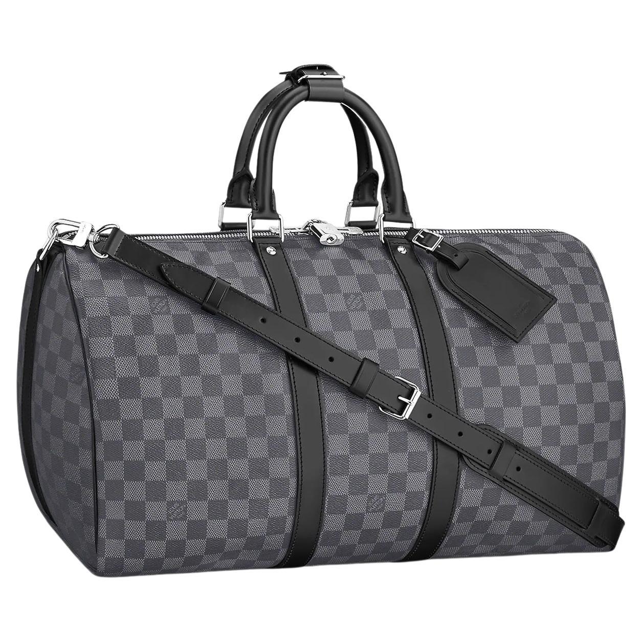 Louis Vuitton Coated Canvas Keepall Bandouliere 45 For Sale at 1stDibs