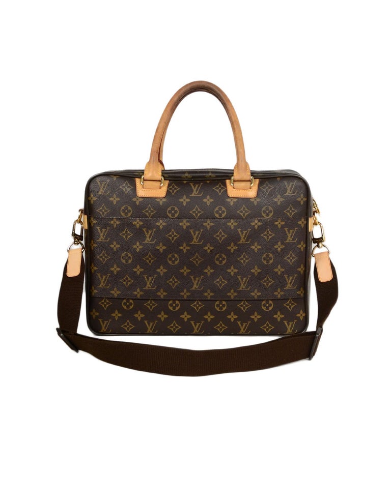 Louis Vuitton Coated Canvas Monogram Icare Laptop Travel Messenger Bag rt $2,340 For Sale at 1stdibs
