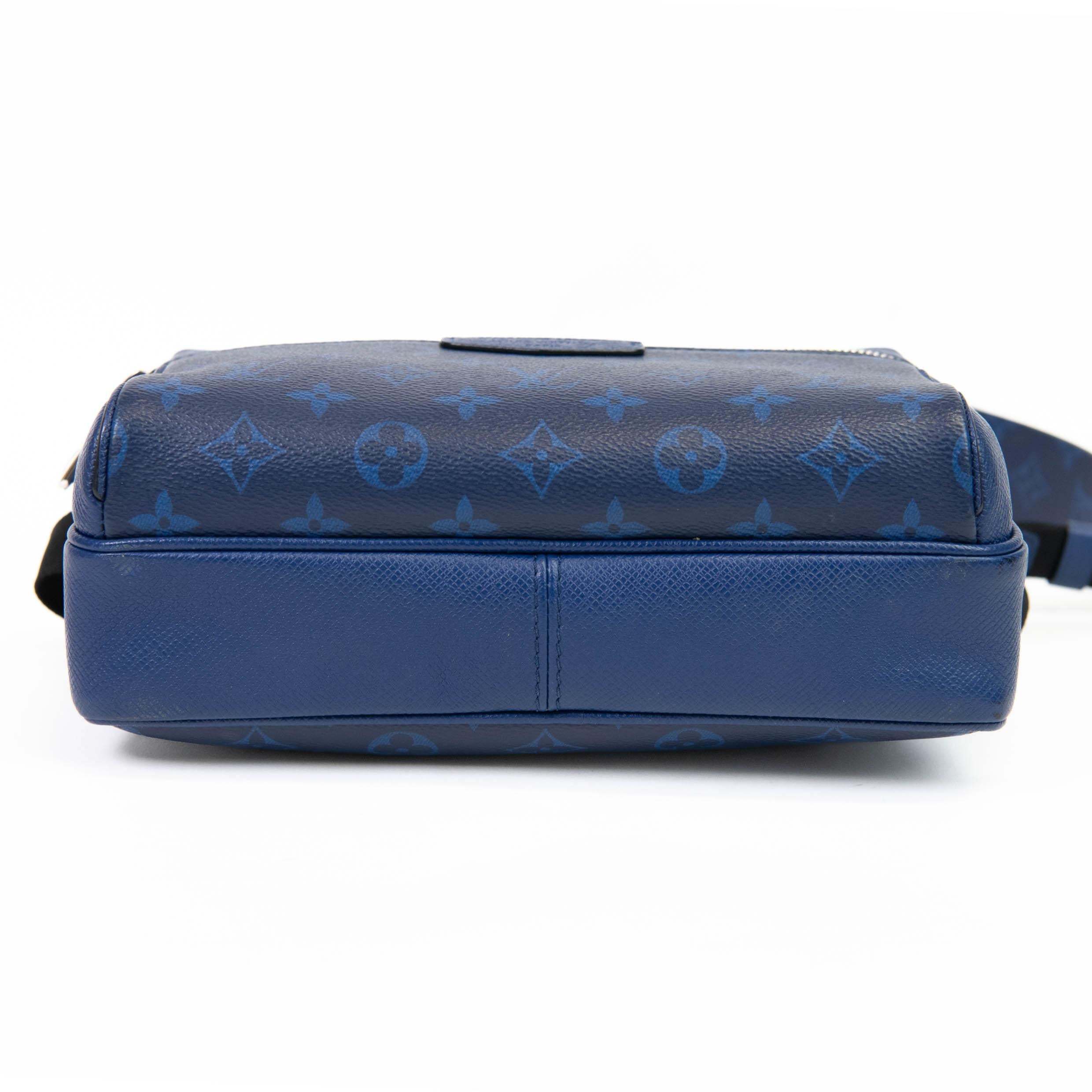 Louis Vuitton Cobalt Blue Taiga Monogram Outdoor Messenger Bag 1