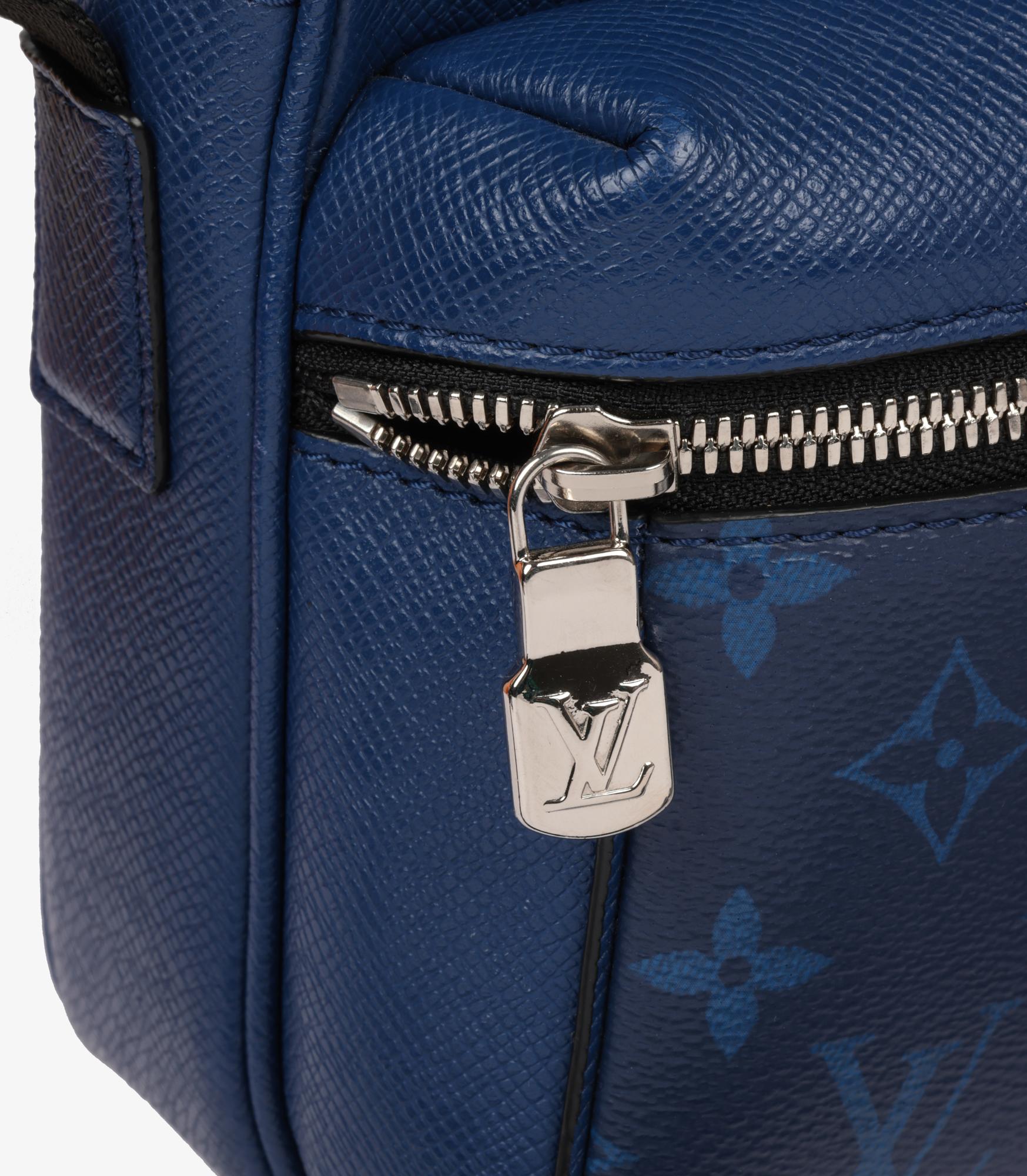 Louis Vuitton Cobalt Monogram Coated Canvas & Cobalt Taiga Leather Outdoor Messe 6