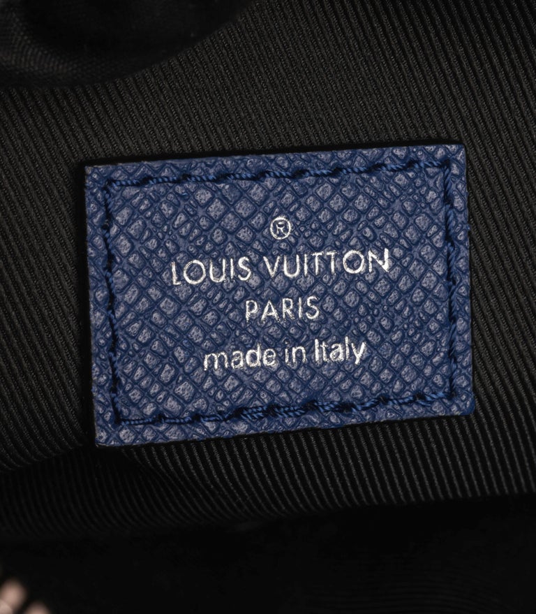 Louis Vuitton Cobalt Blue Monogram Coated Canvas And Taiga Leather