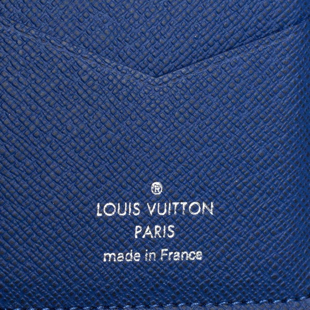 Louis Vuitton Cobalt Monogram Coated Canvas Taïgarama Pocket Organizer 1