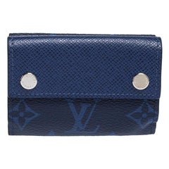 Louis Vuitton Cobalt Monogram Taigarama Discovery Compact Wallet