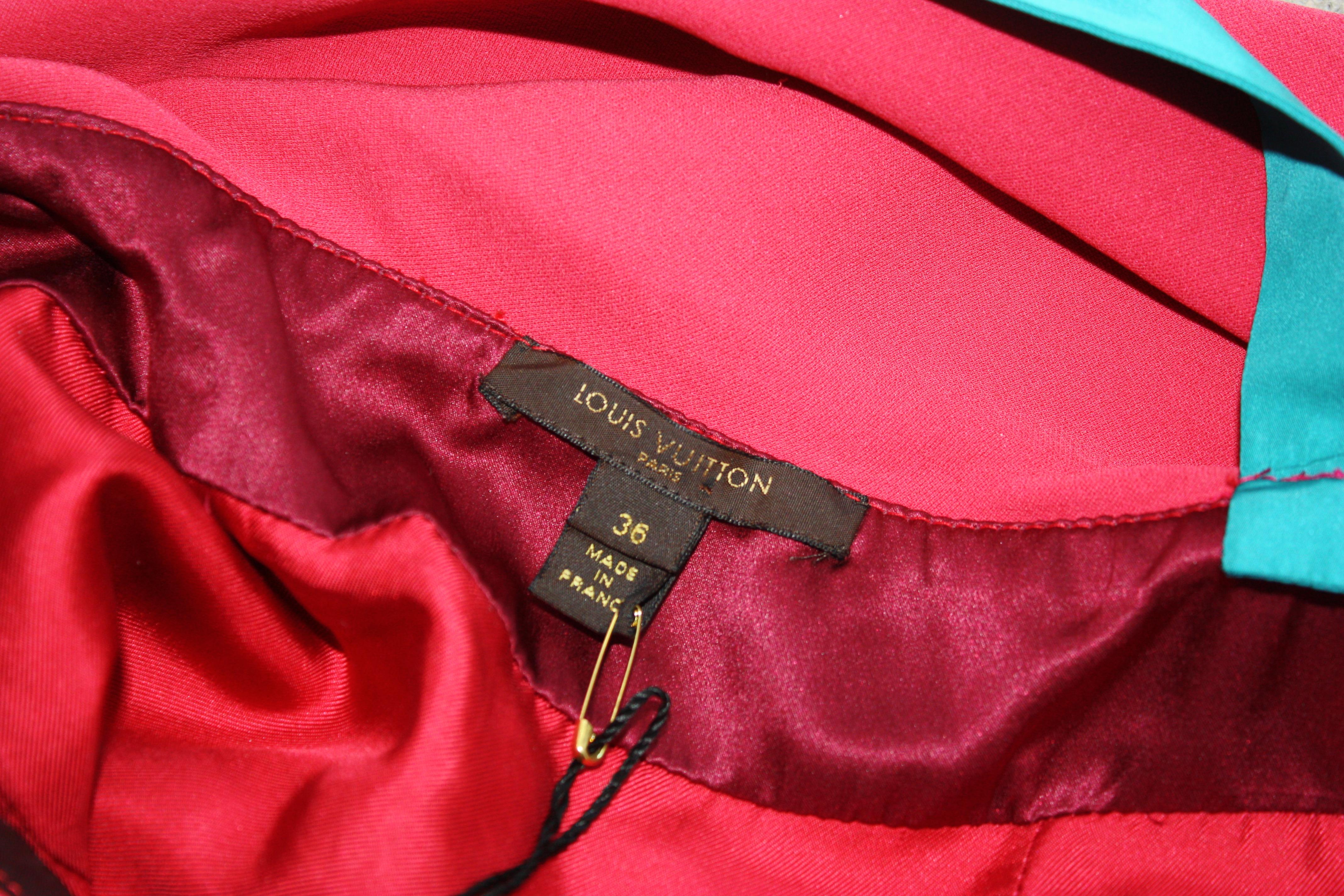 Red Louis Vuitton Cocktail Dress