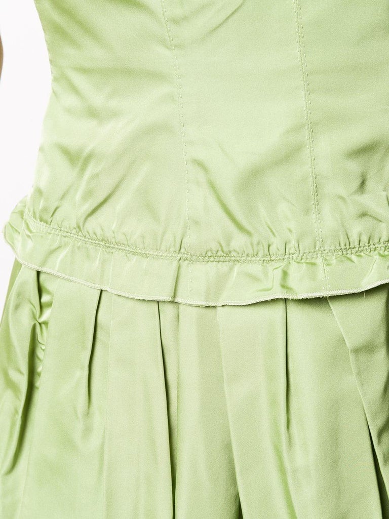 Louis Vuitton Cocktail Green Silk Dress For Sale at 1stDibs | green ...