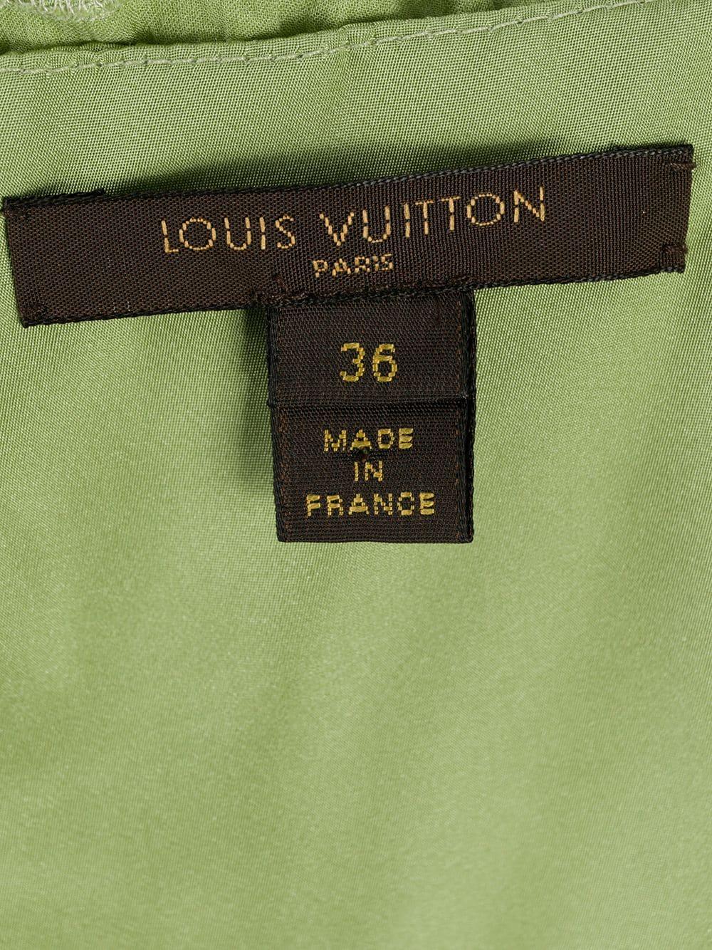 louis vuitton green dress