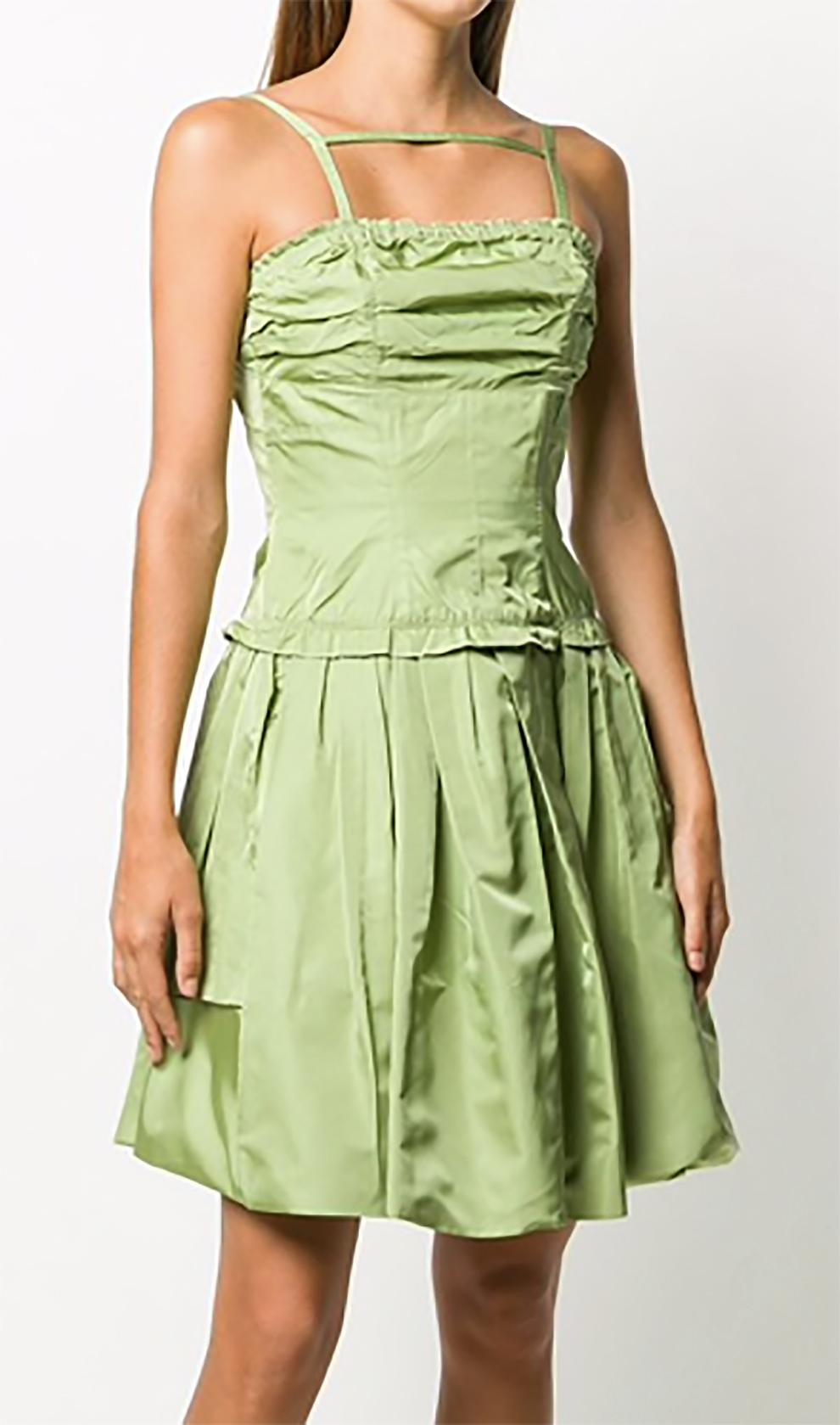 green louis vuitton dress