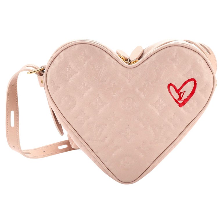 Louis Vuitton Coeur Handbag Limited Edition Fall in Love Monogram Embossed  For Sale at 1stDibs