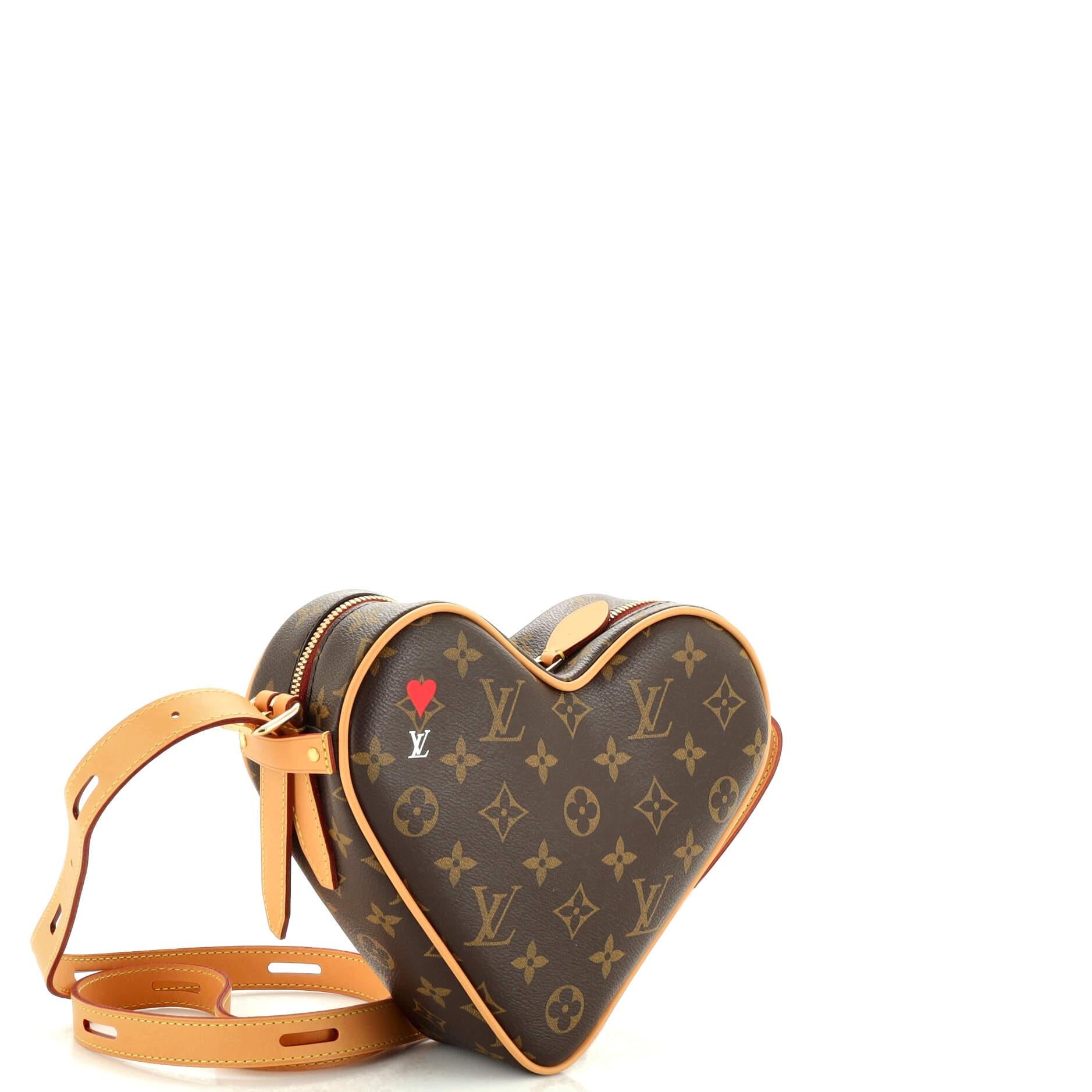 Louis Vuitton Heart On Chain Red Monogram Sac Coeur Love Shoulder Crossbody  Bag