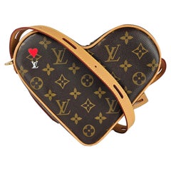 Louis Vuitton Coeur Heart Limited Edition Game On Monogram Canvas Crossbody Bag