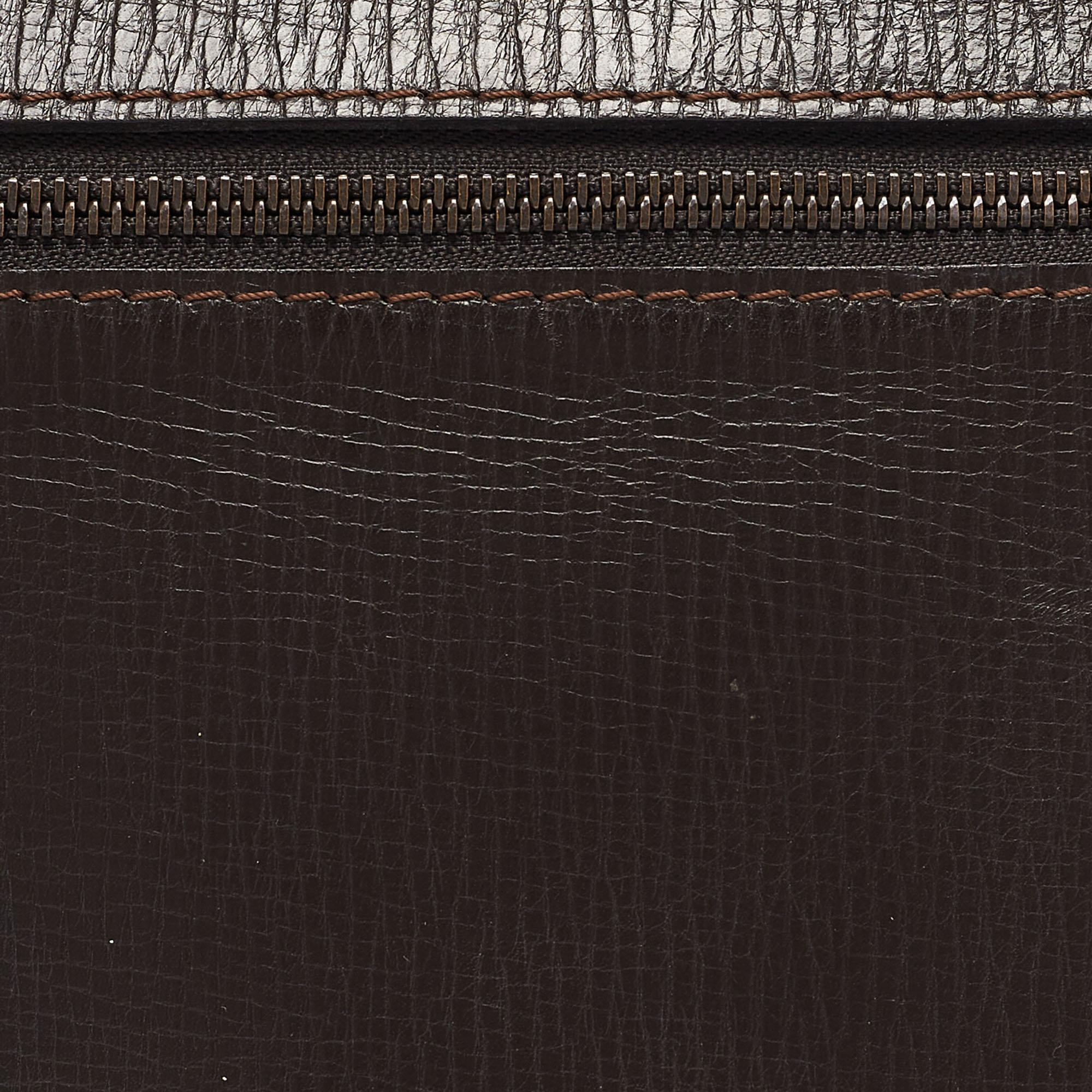 Louis Vuitton Coffee Brown Utah Leather Shawnee Messenger Bag 6