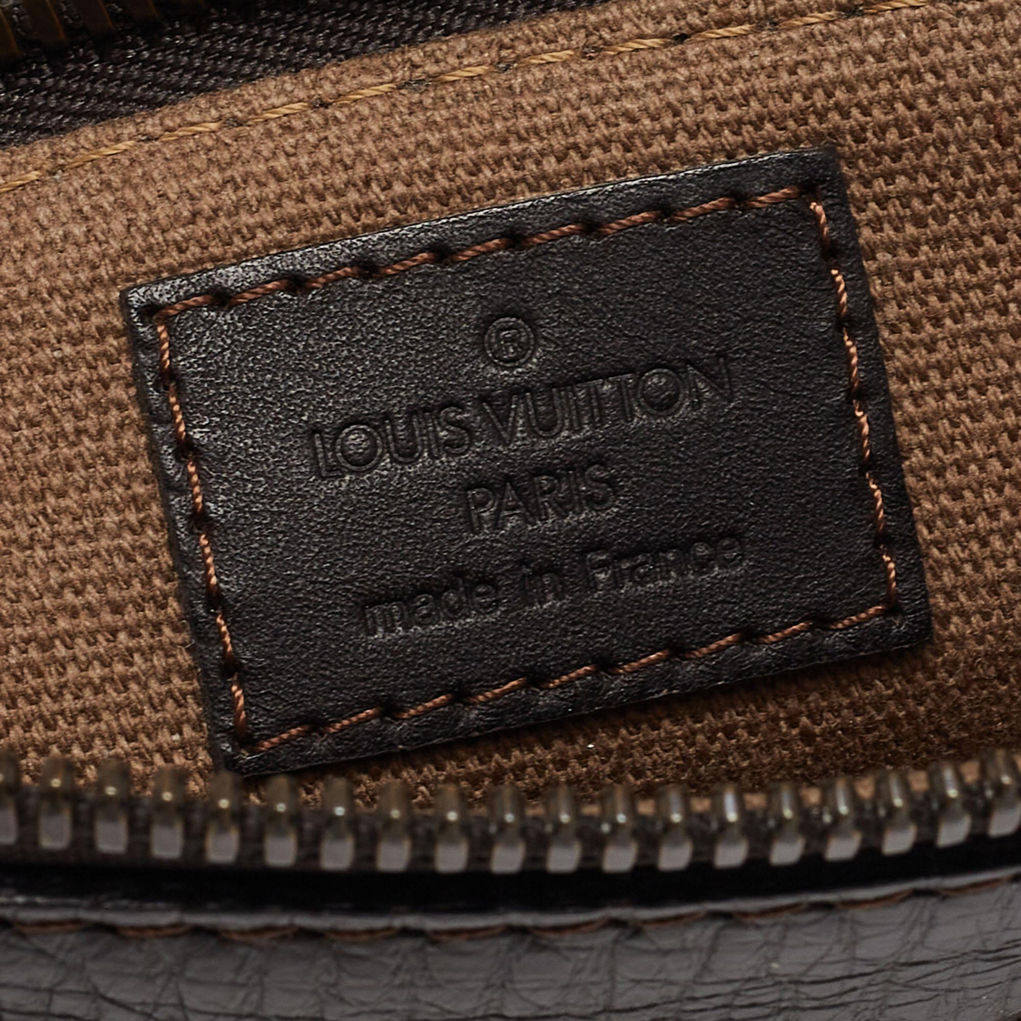 Louis Vuitton Coffee Brown Utah Leather Shawnee Messenger Bag 2