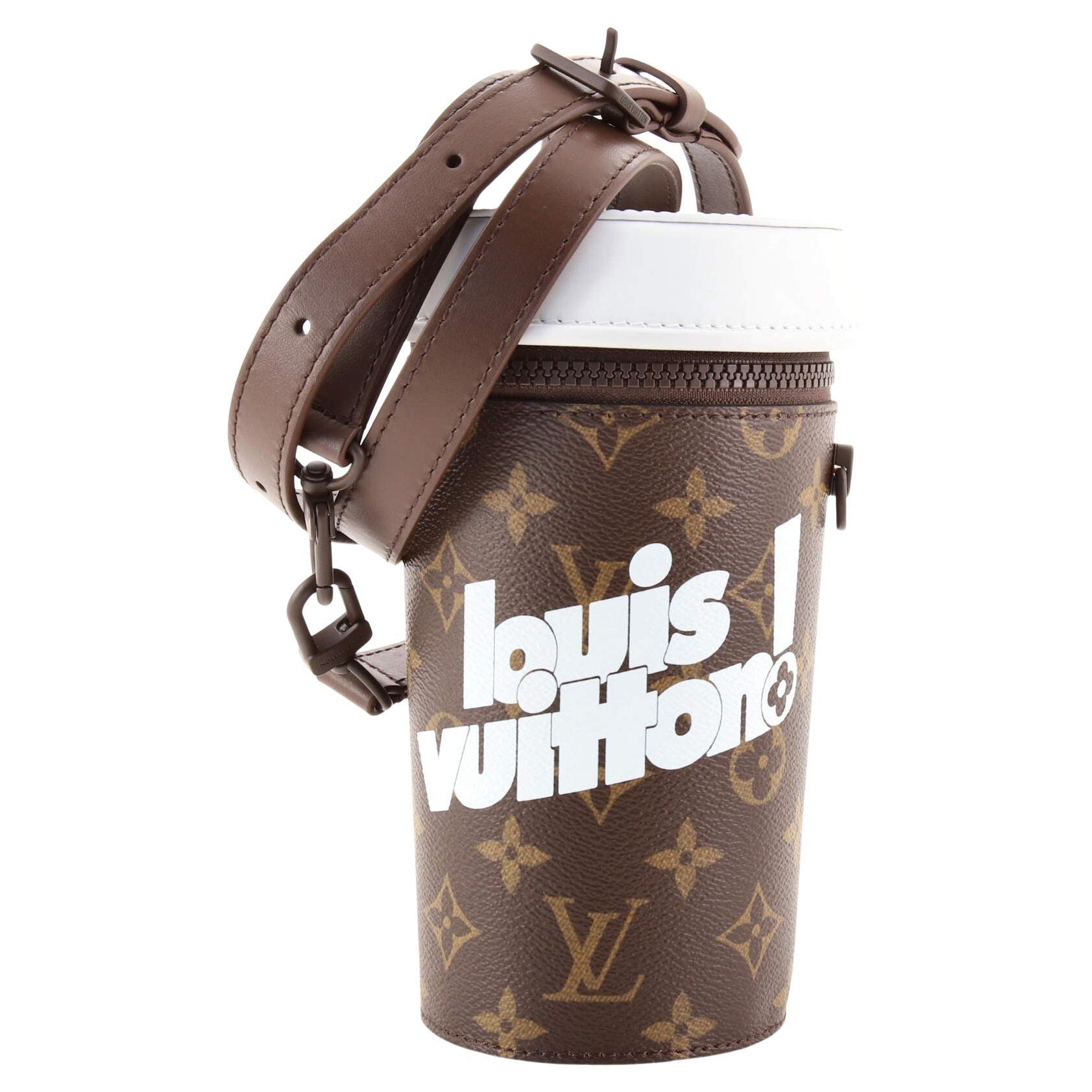 Louis Vuitton Coffee Cup Convertible Pouch Everyday Signature Vintage Mo at  1stDibs