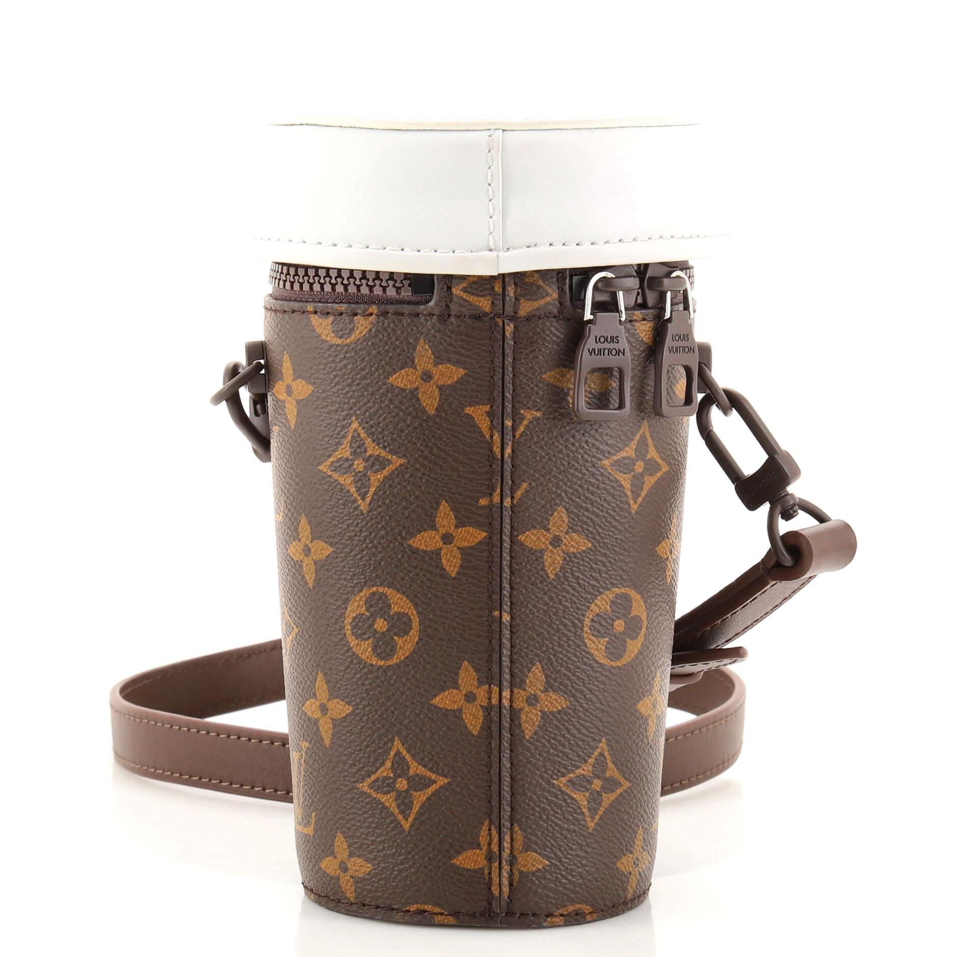 Louis Vuitton Coffee Cup Convertible Pouch Everyday Signature Vintage Monogram  In Good Condition In NY, NY