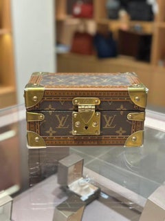 Louis Vuitton Coffret Tresor 20 Monogram Jewelry Box Jewelry Case Mini Trunk