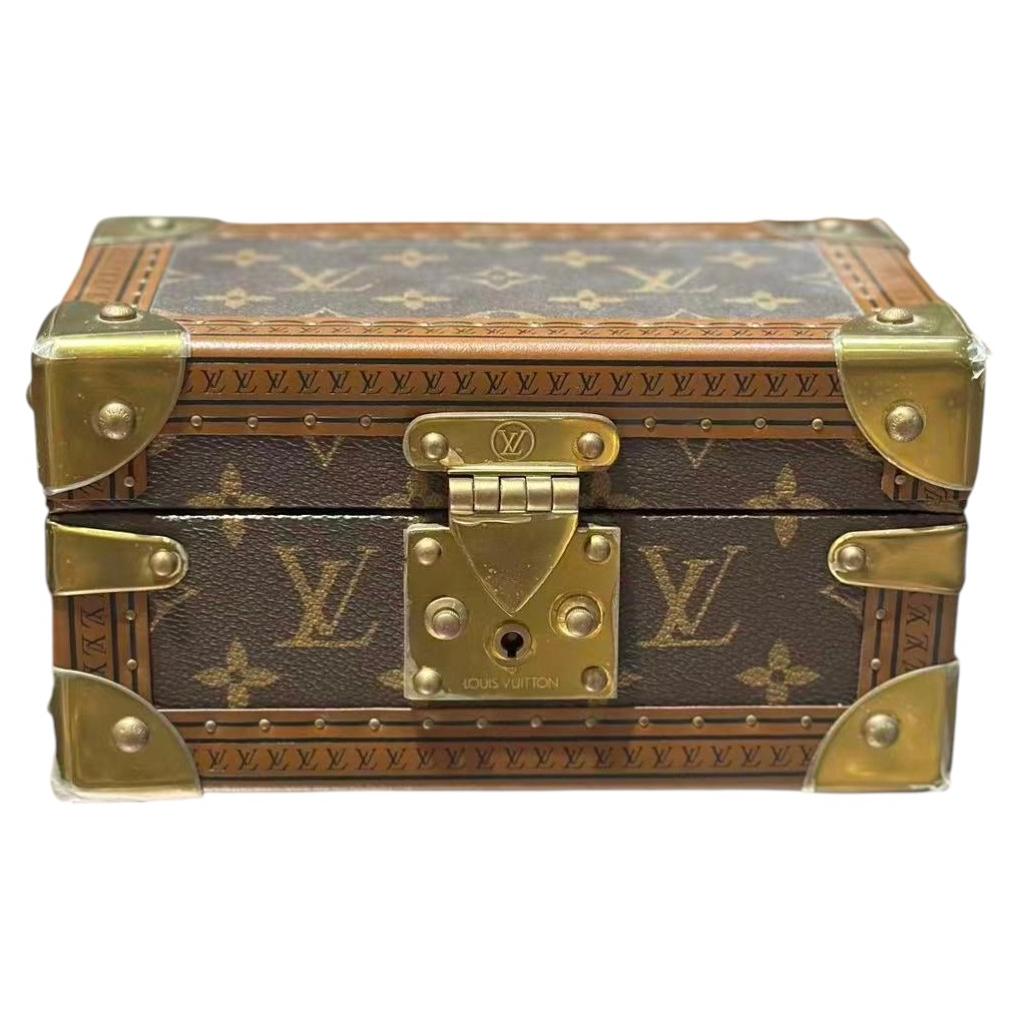 Louis Vuitton Coffret Tresor 20 Monogram Jewelry Box Jewelry Case Mini Trunk