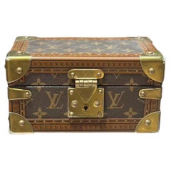 Louis Vuitton Coffret Tresor 20 Monogram Jewelry Box Jewelry Case Mini Trunk